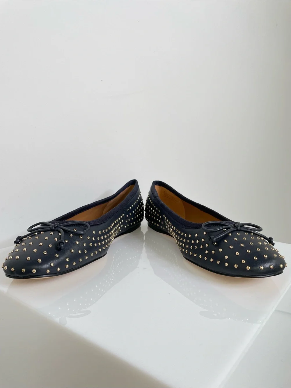 Talbots navy leather